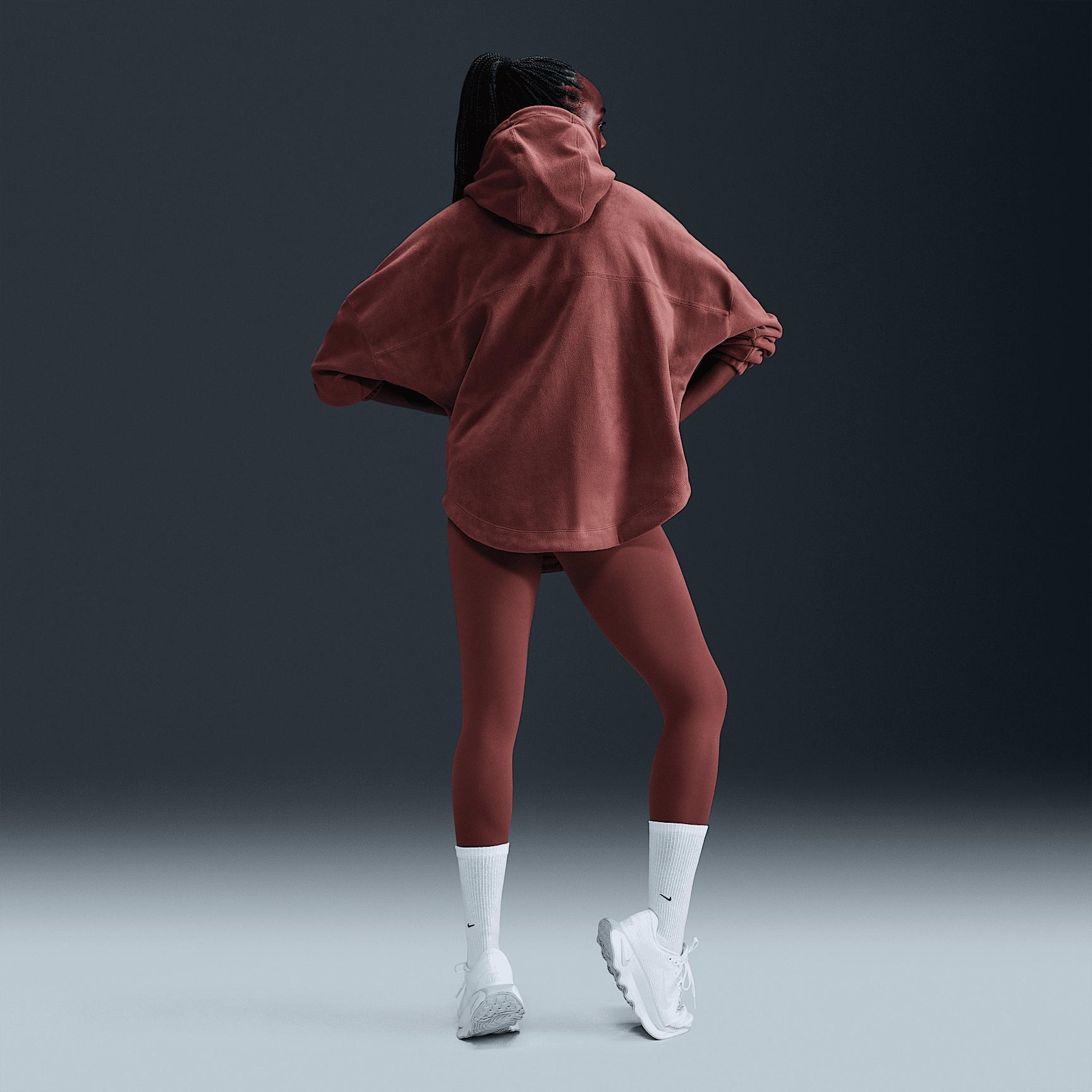 Nike One Women's Oversized Therma-FIT Pullover Fleece Hoodie Product Image