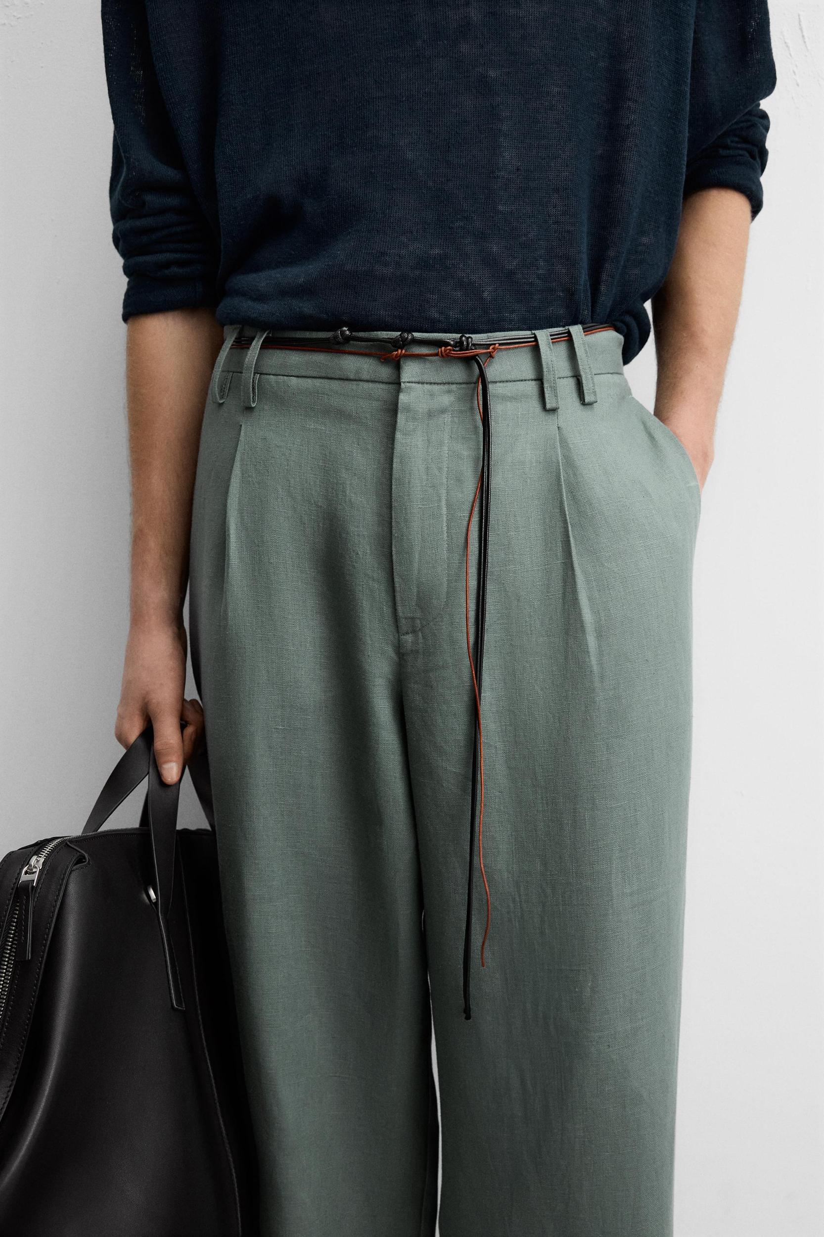 100% LINEN SUIT PANTS Product Image