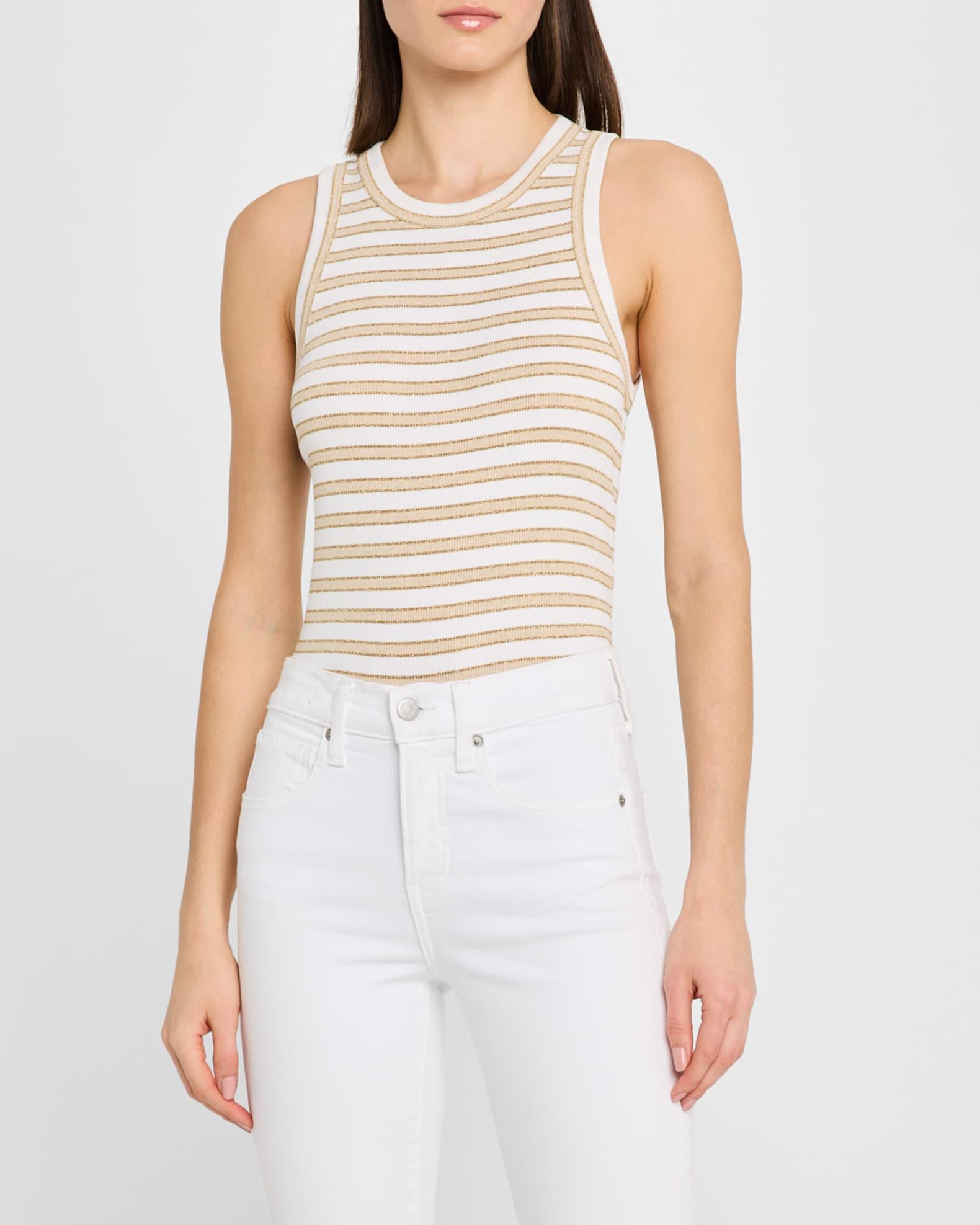 Jordyn Stripe Cropped Tank Top  Product Image