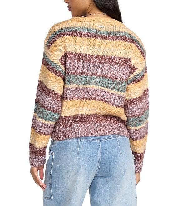 Billabong So Spaced Out Long Sleeve Striped Sweater Product Image