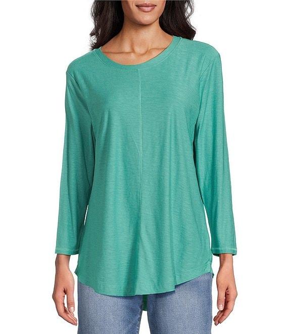 Westbound 3/4 Sleeve Crew Neck Top Product Image