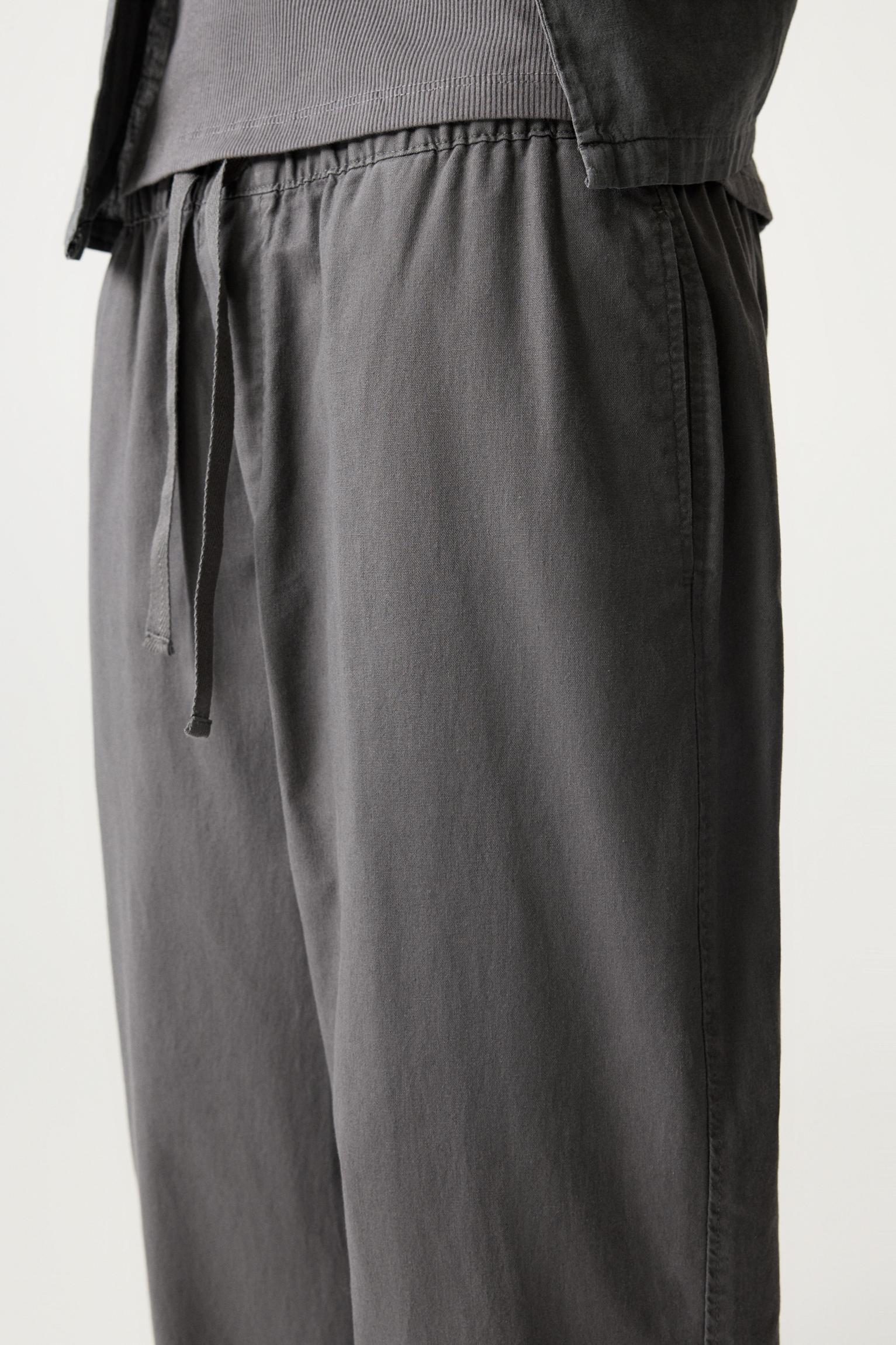 Linen blend sweatpants Product Image