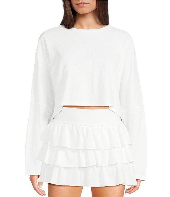 GB Cropped Coordinating Batwing T-Shirt Product Image