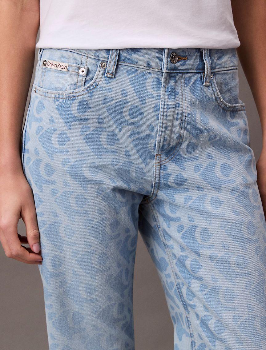 Allover Logo 90s Straight Jeans Product Image