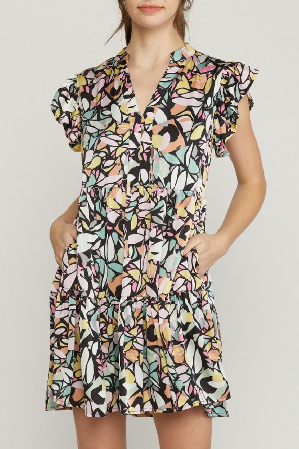 Printed Tiered Dress Product Image