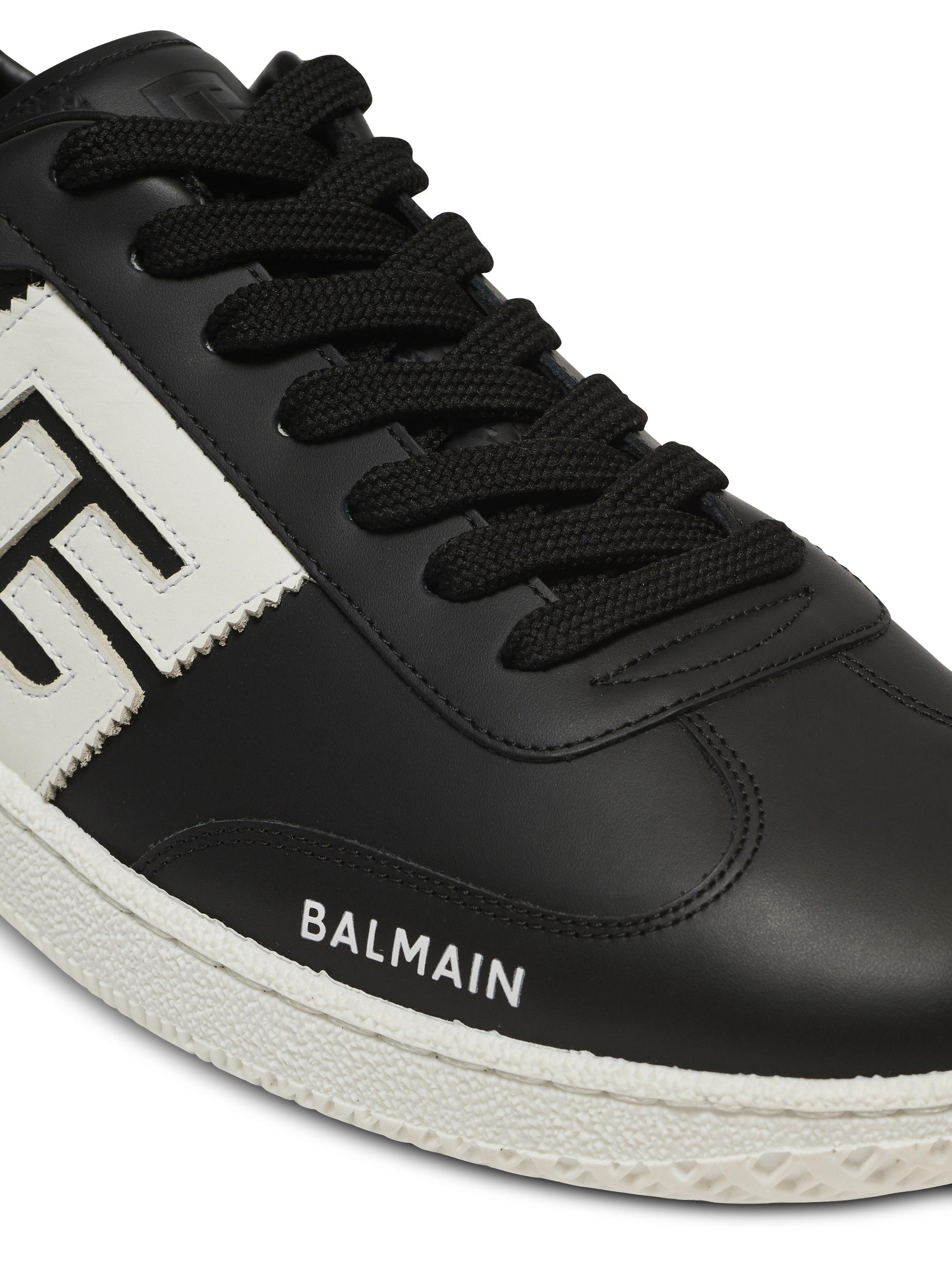 Calfskin Balmain Swan trainers Product Image