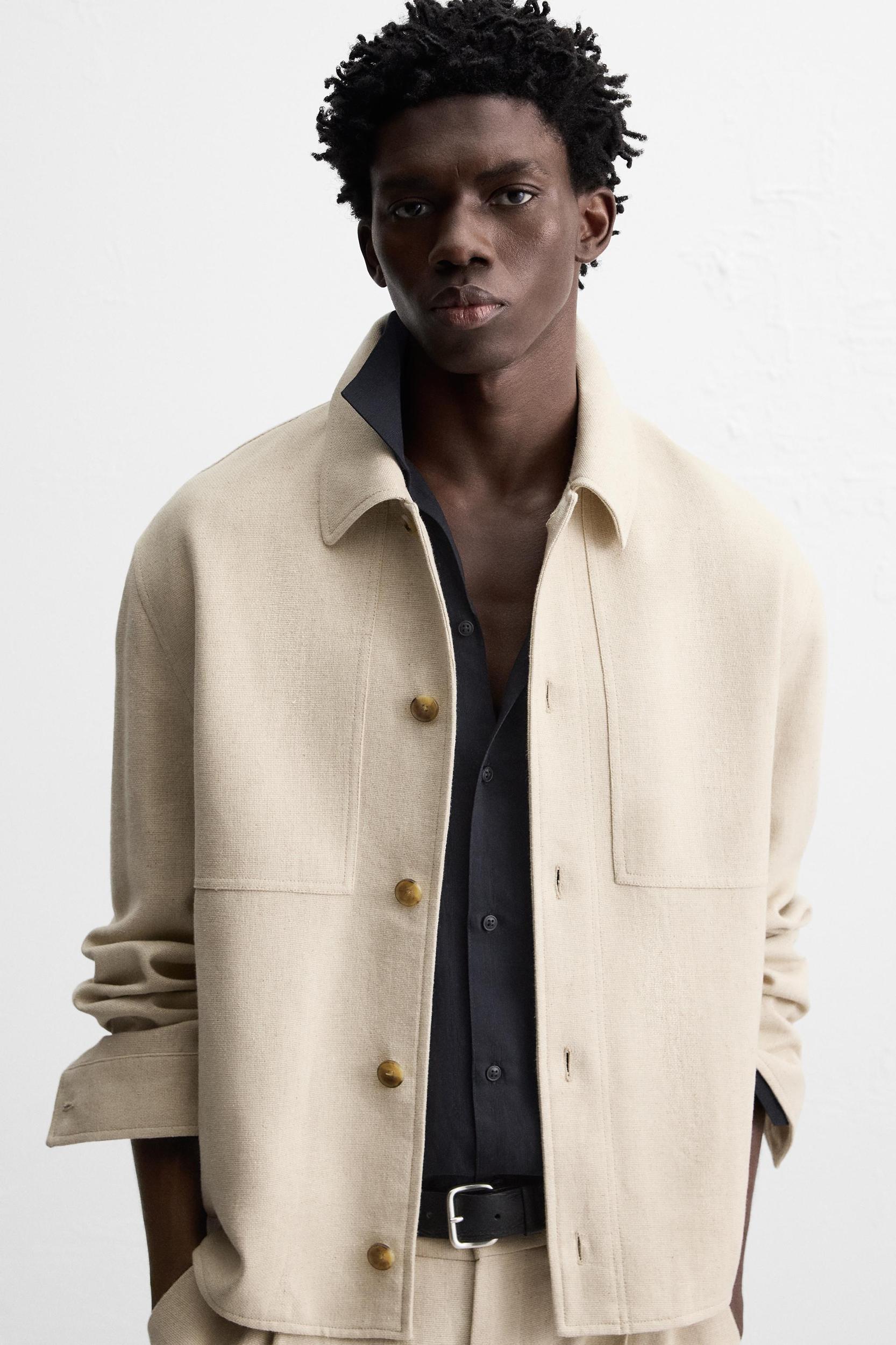 LINEN - COTTON OVERSHIRT Product Image