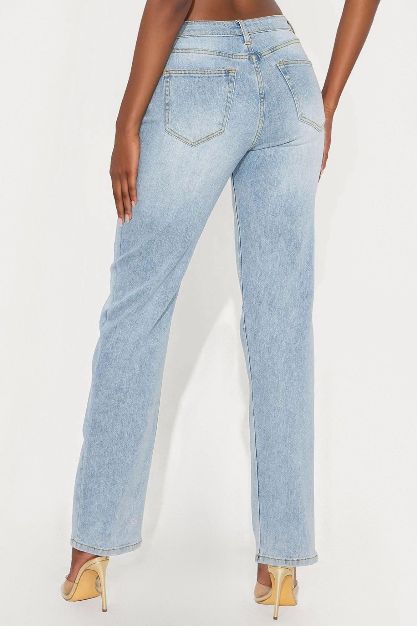 Tall Be Authentic Slouchy Stretch Straight Leg Jeans - Vintage Wash Female Product Image