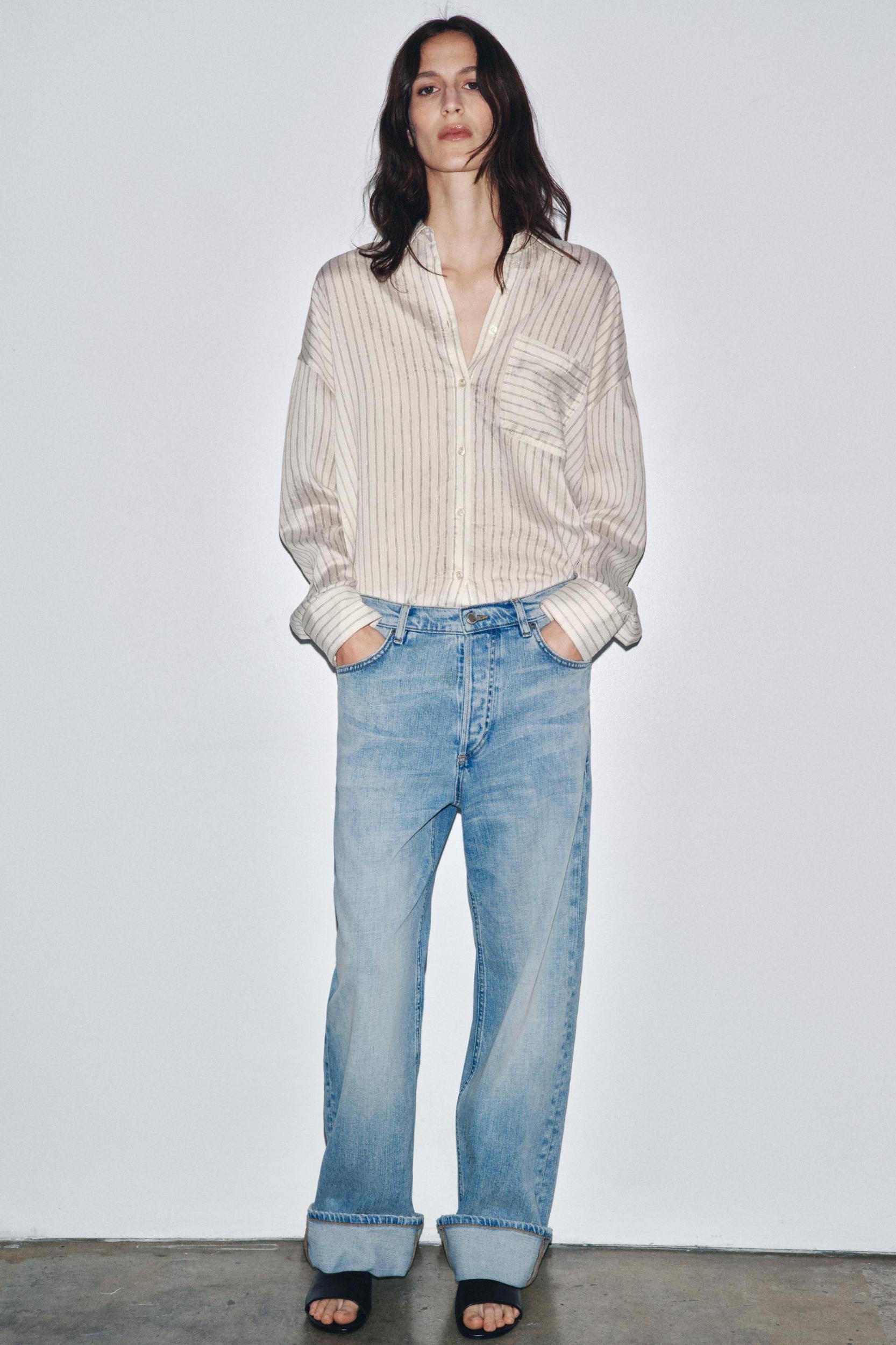 ZW COLLECTION LOW-RISE BAGGY JEANS Product Image