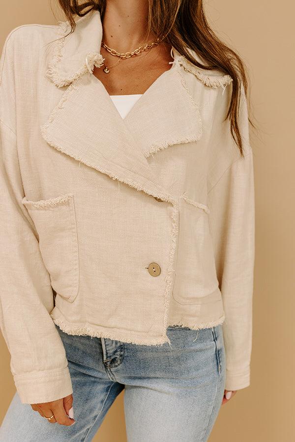 City Layers Linen-Blend Jacket Product Image