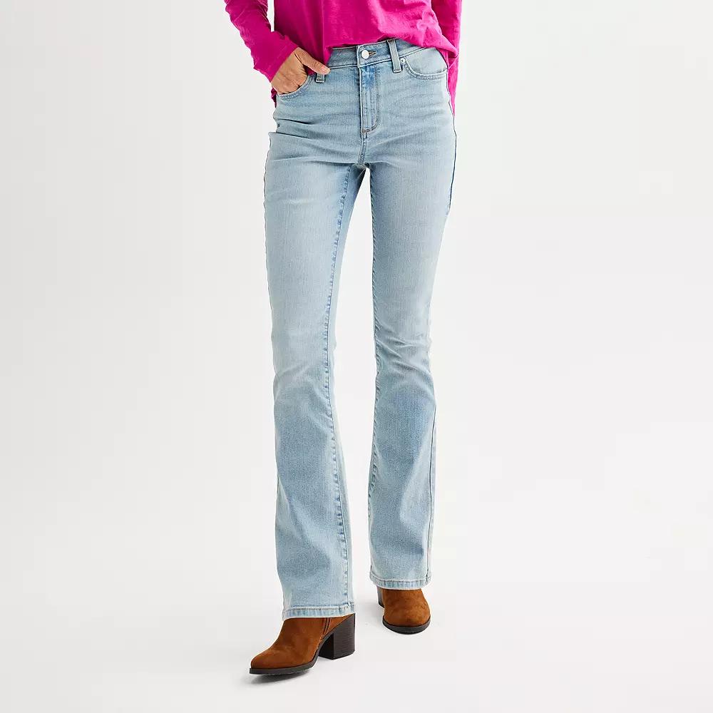 Women's Sonoma Goods For Life® Mid Rise Bootcut Jeans, Size: 18 Regular, Light Blue Product Image