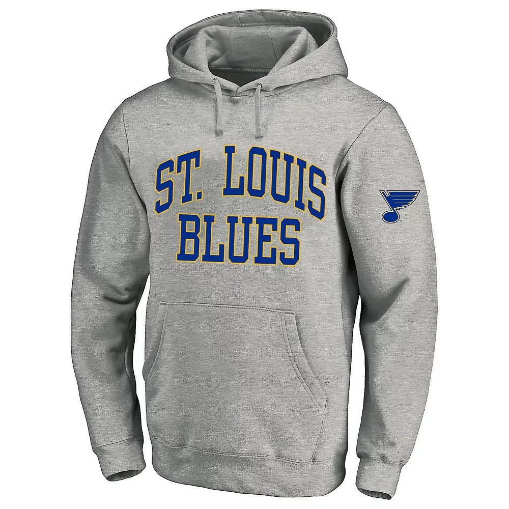 Men's Fanatics Heather Gray St. Louis Blues Big & Tall Fleece Pullover Hoodie,  Product Image