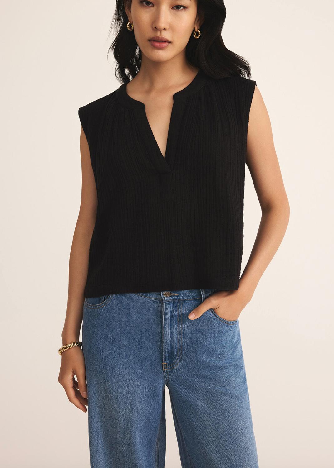 Cliffside V-Neck Airy Top Product Image