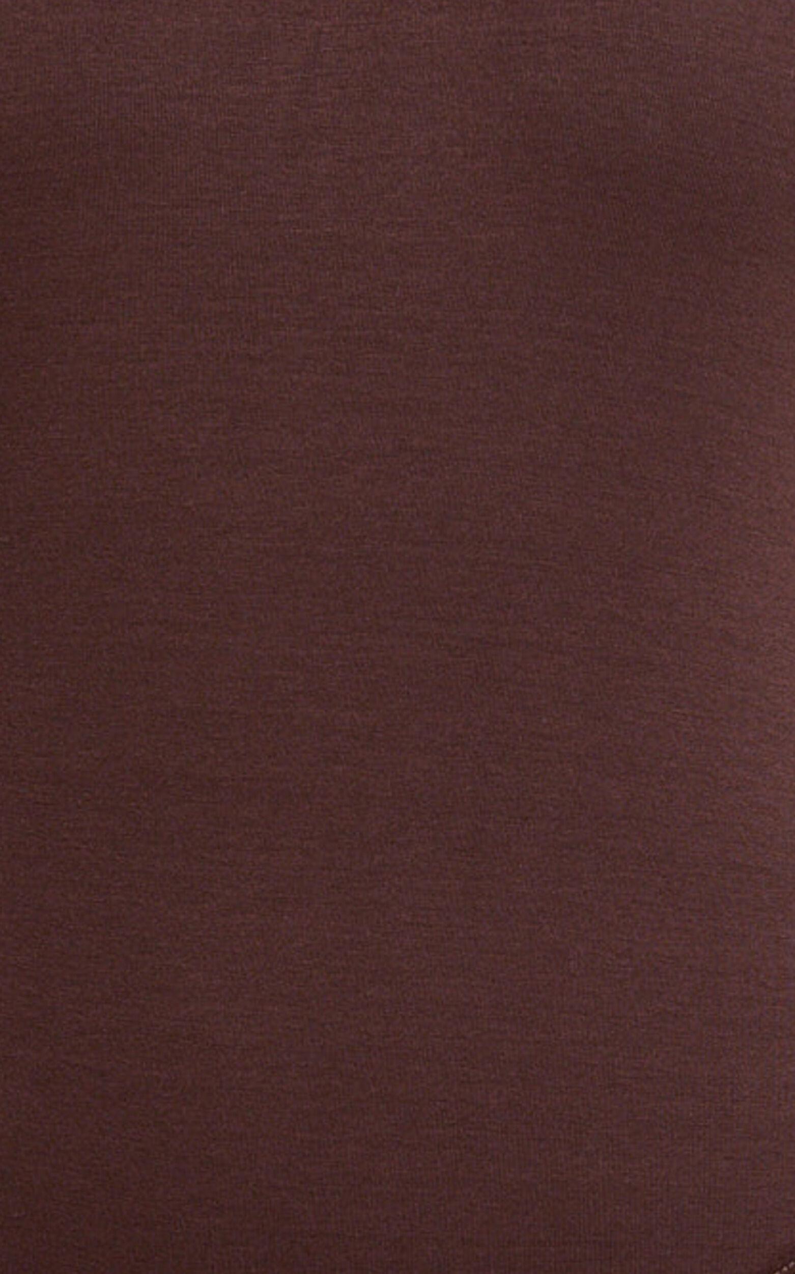 Suzanna Bodysuit - V Neck Halter Bodysuit in Chocolate Product Image