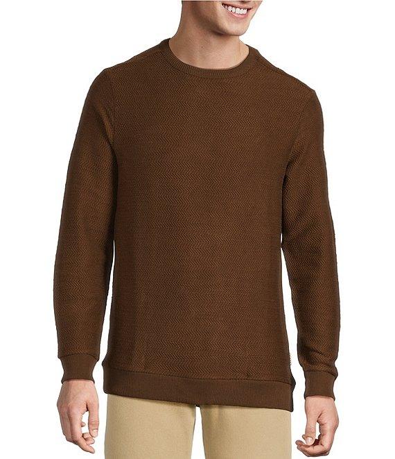 Rowm Long Sleeve Herringbone T-Shirt Product Image