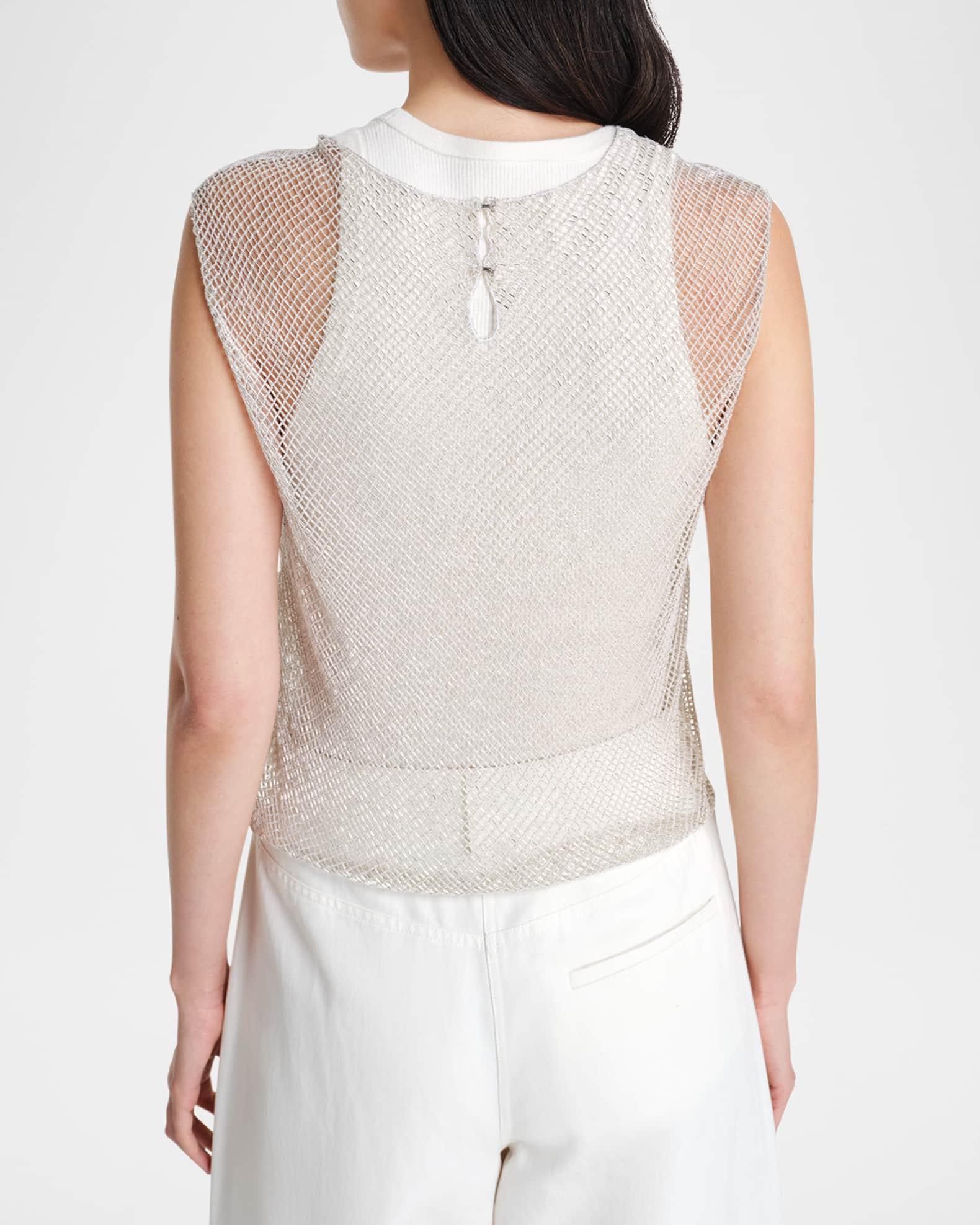 Chloe Woven Mesh Top Product Image