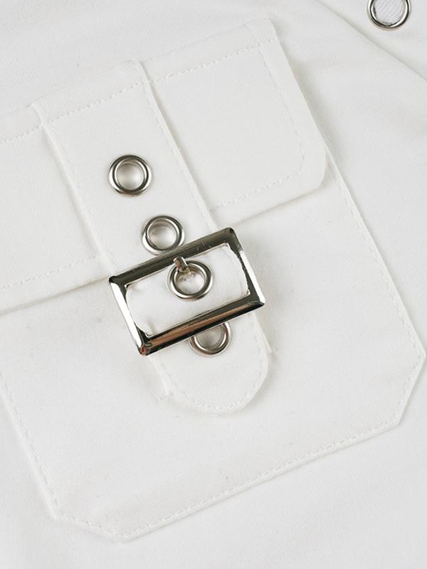 Streetwear Pocket T-Shirt Short Sleeve Product Image