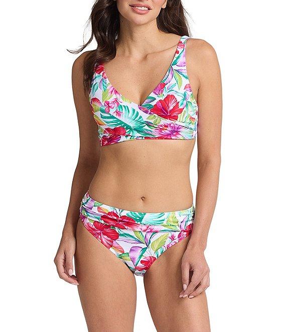 Tommy Bahama Island Cays Fiesta Floral Print High Waist Hipster Swim Bottom Product Image