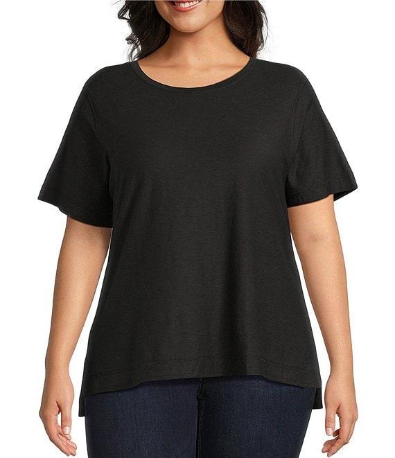 Westbound Plus Size Short Sleeve Crew Neck Top Product Image