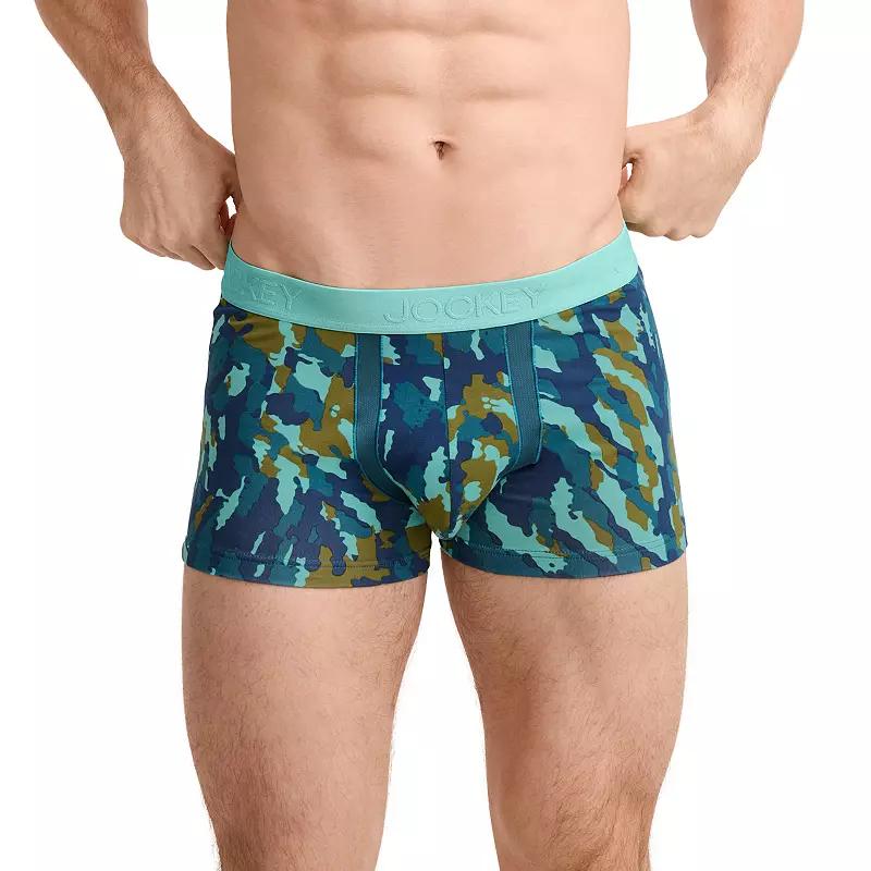 Men's Jockey® 3-Pack Chafe Proof Pouch Cotton Stretch 3" Trunk,  Product Image