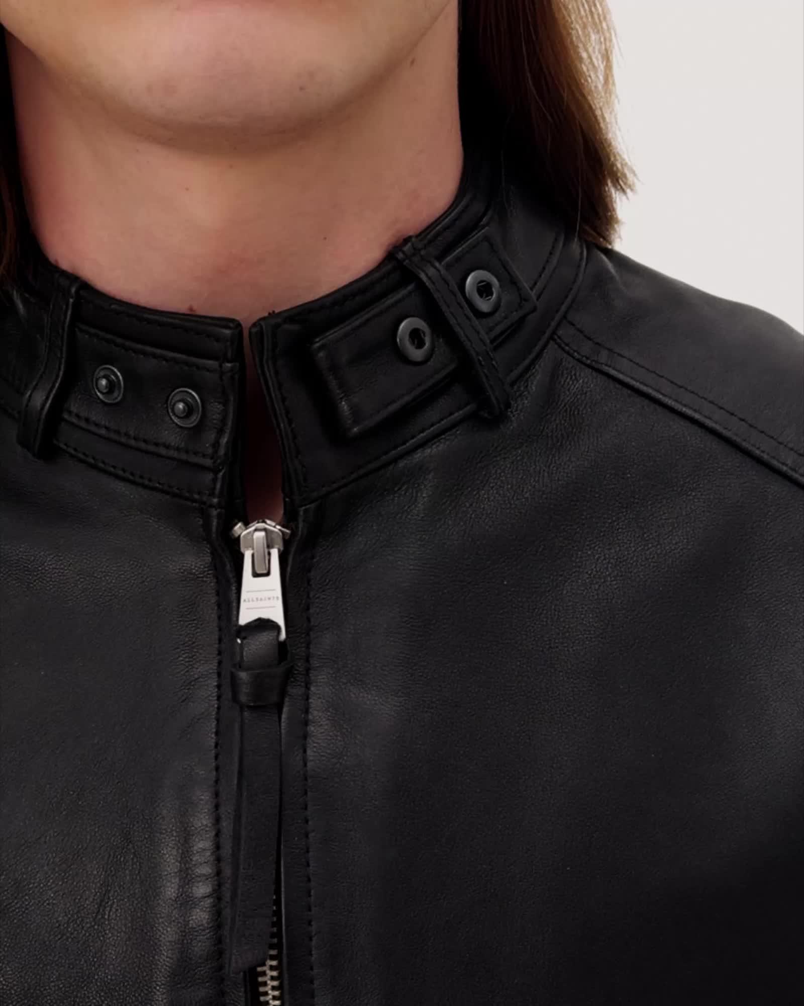 Cora Leather Jacket Product Image