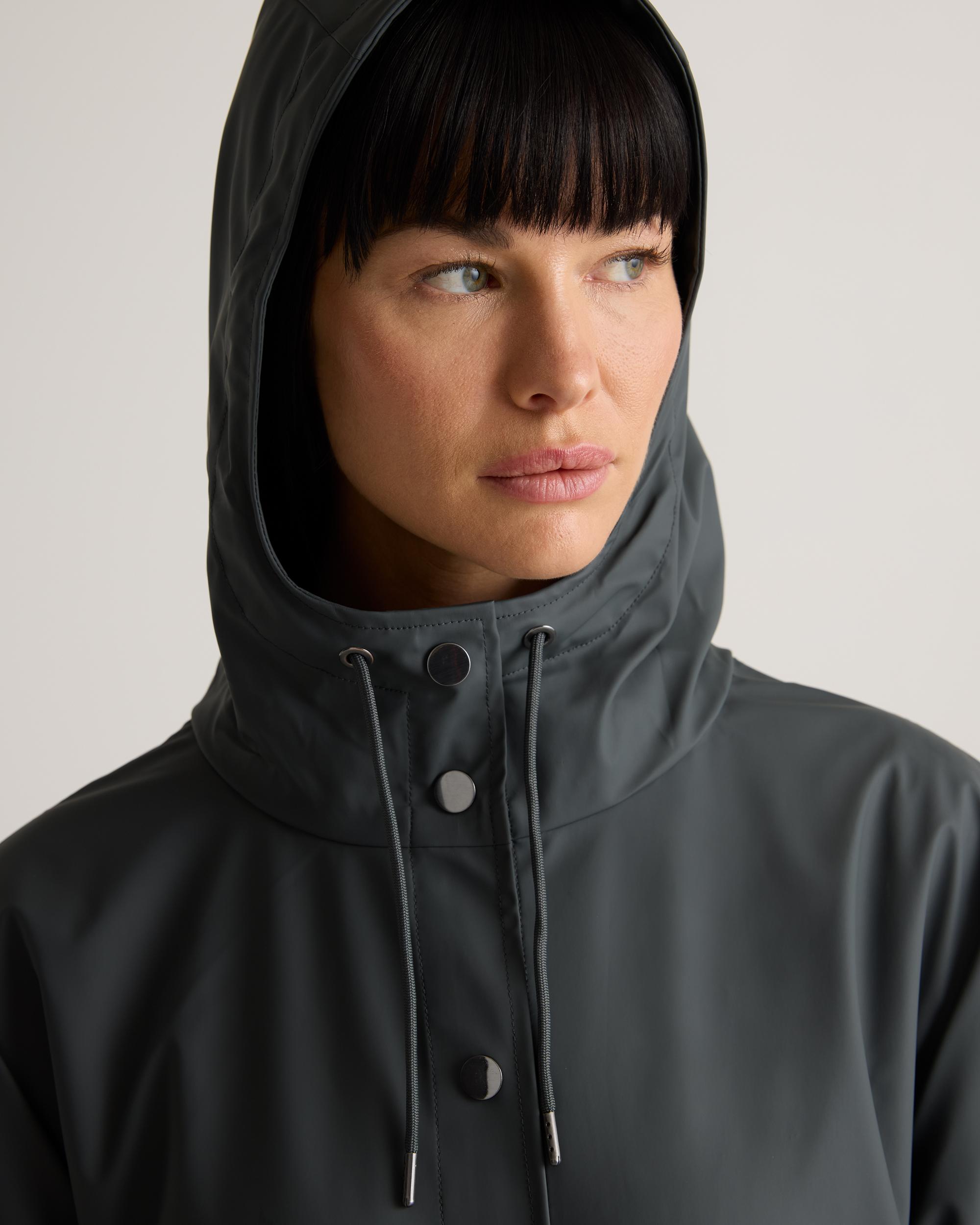 Quince | Women's Waterproof Rubberized Rain Jacket Size XL, Recycled Polyester Product Image