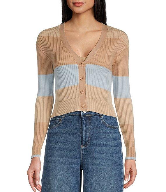 GB Coordinating Ribbed Knit Cardigan Product Image