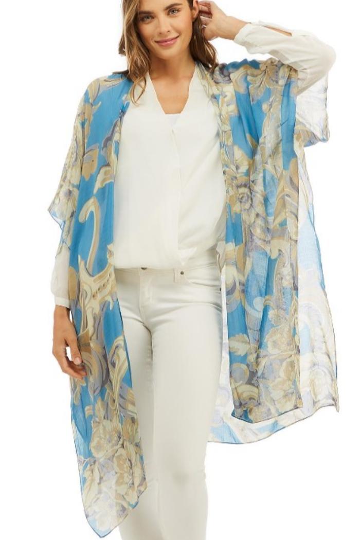 Viscose/Modal Long Kimono Product Image