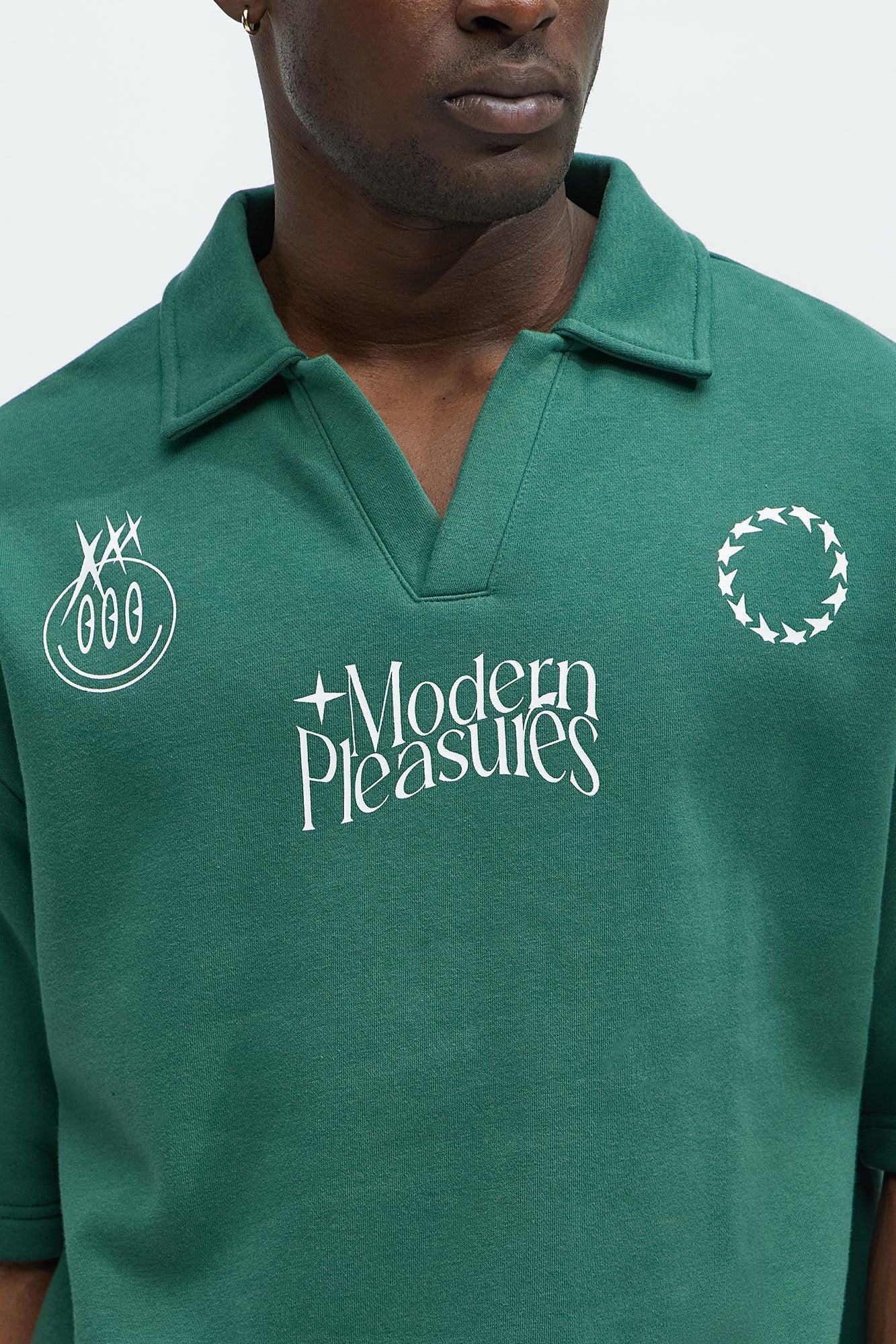 Modern Pleasures Short Sleeve Polo - Green Product Image
