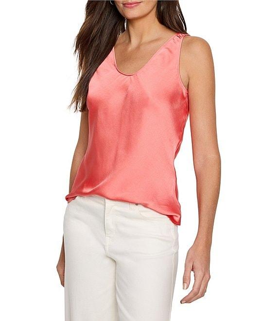 NIC + ZOE Day Gloss Scoop Neck Sleeveless Tank Product Image