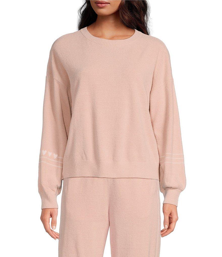 Barefoot Dreams CozyChic Ultra Lite Heartbeat Stripe Coordinating Lounge Pullover Product Image