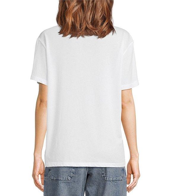 Lucky Brand Knit Coca-Cola Classic Crew Neck Short Sleeve Tee Shirt Product Image