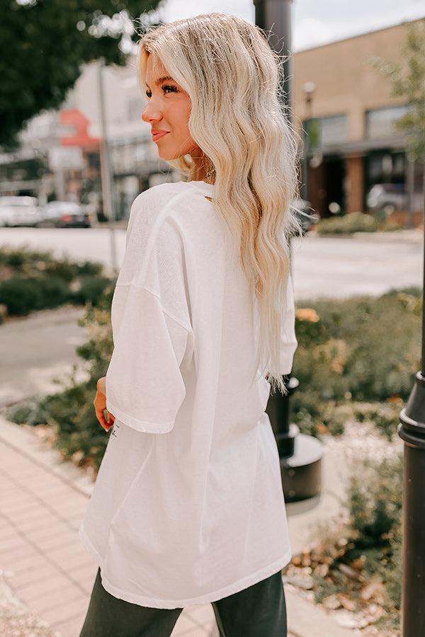 Mustang Mountain Distressed Oversized Graphic Tee Product Image