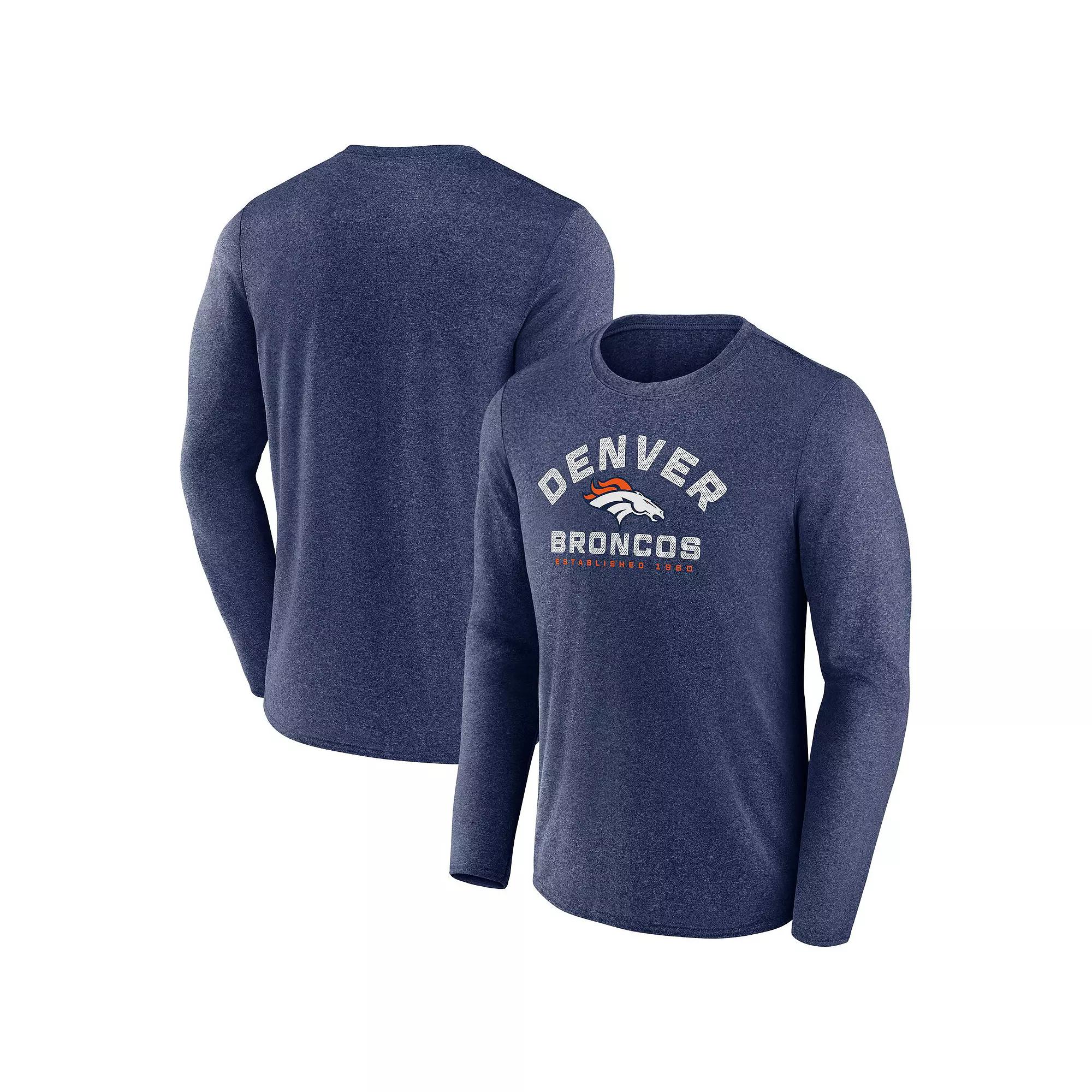 Men's Fanatics Branded Heathered Charcoal Phoenix Suns Where Legends Play Iconic Practice Long Sleeve T-Shirt,  Product Image