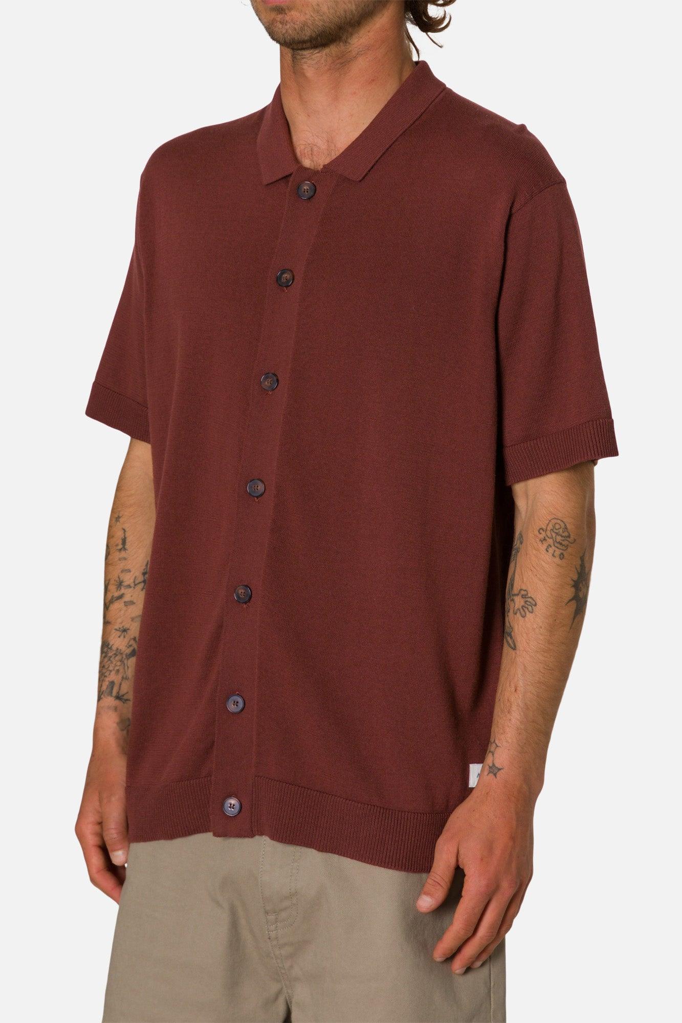 BLAKE KNIT BUTTON UP Product Image