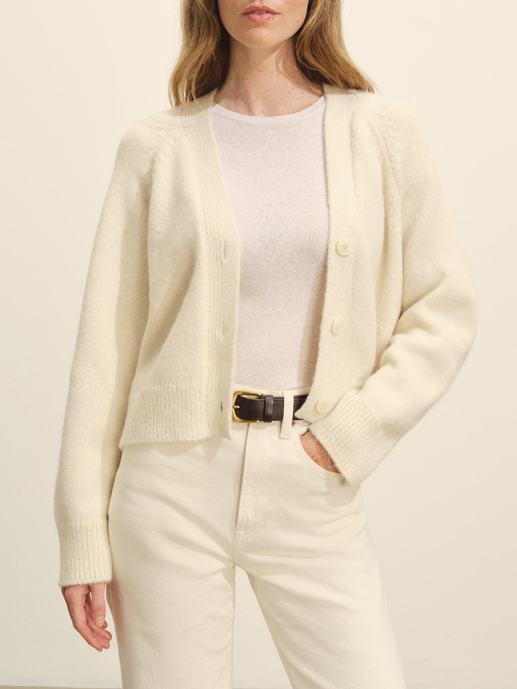 Natural Highland Alpaca Boxy Cardigan Product Image