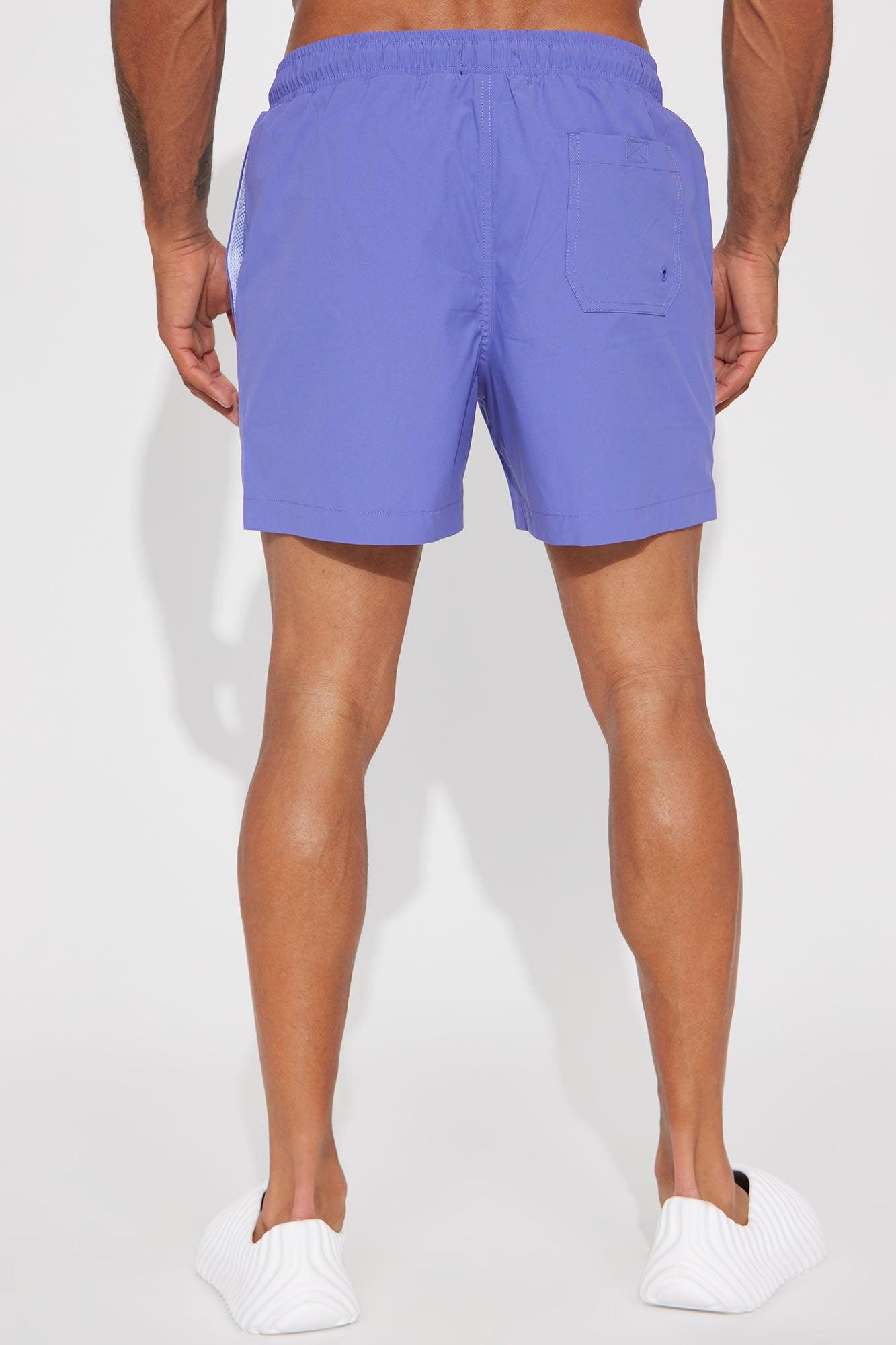 Good Day Print Change Swim Mid Trunk - Purple Product Image