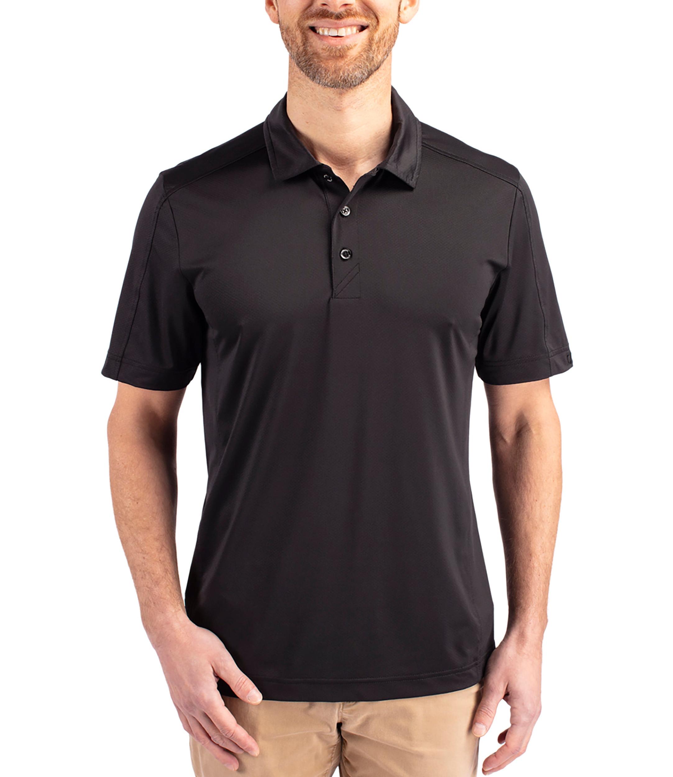 Cutter & Buck Prospect Eco Textured Stretch Recycled Men's Short Sleeve Polo Product Image