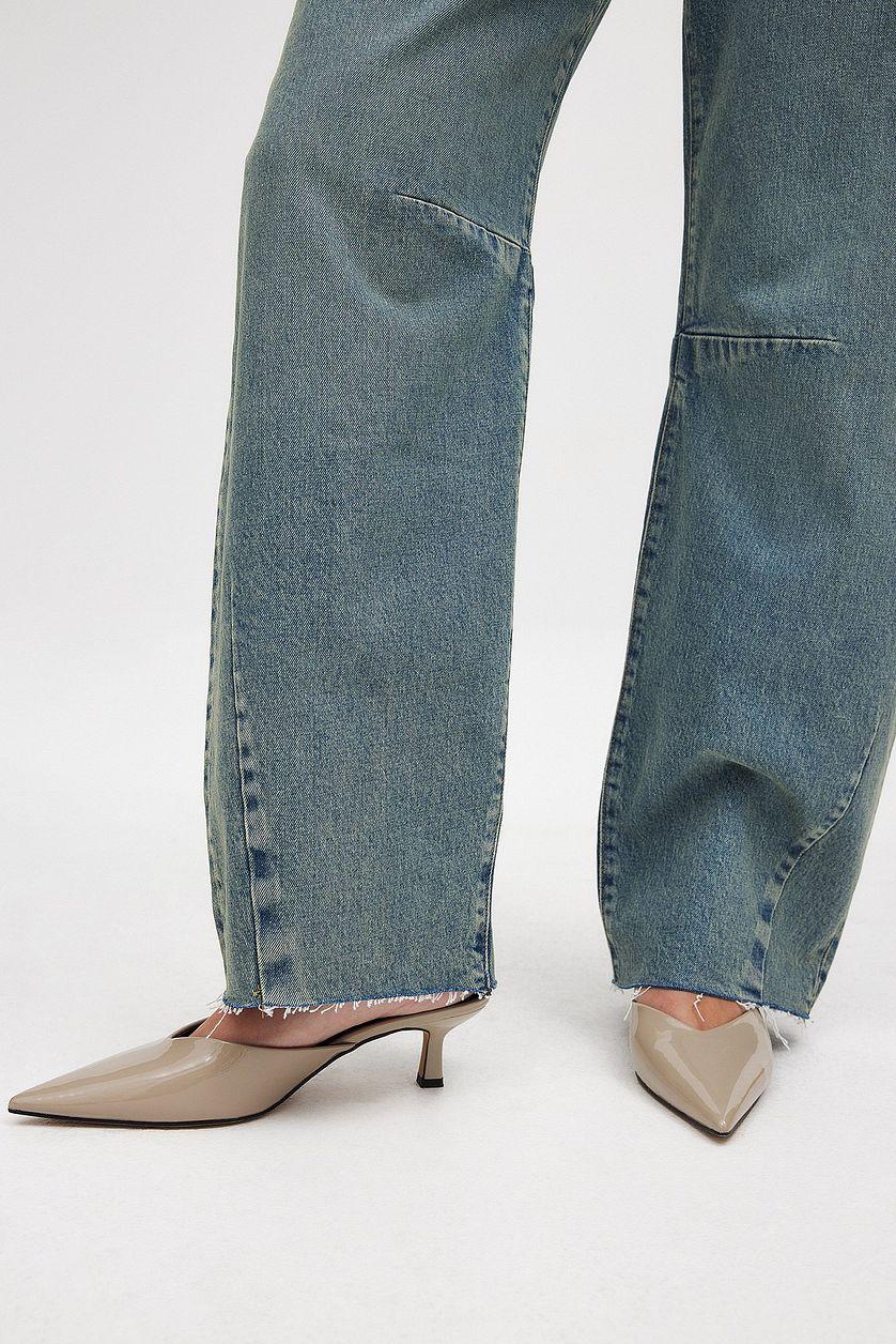 Barrel Leg Denim Blue Product Image