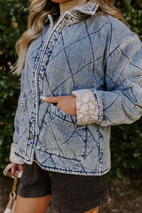 Woodland Walks Denim Quilted Jacket Product Image