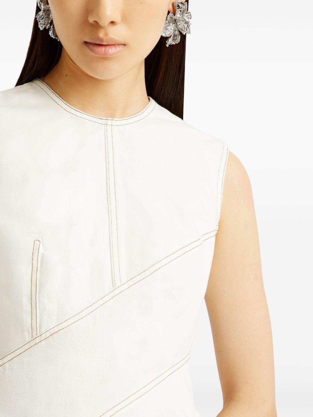 floral-print sleeveless midi dress  Product Image