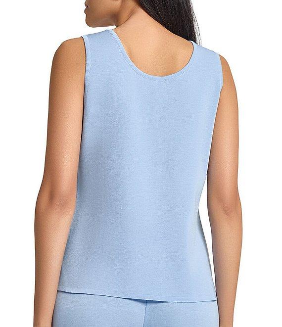 MISOOK Knit Double Scoop Neck Sleeveless Tank Product Image