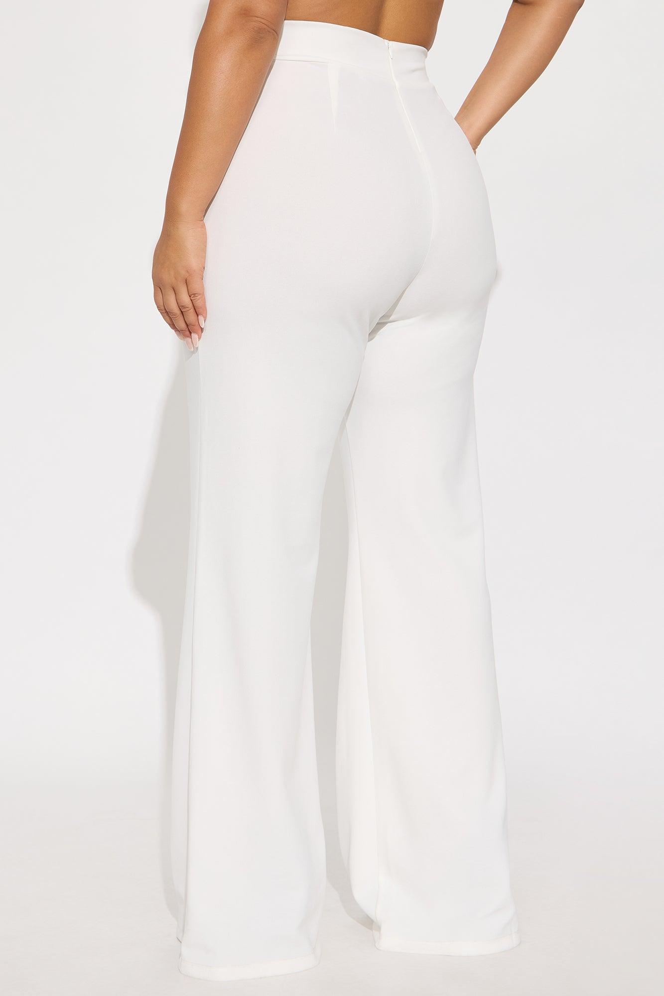Tall Victoria High Waisted Dress Pants - Ivory Female Product Image