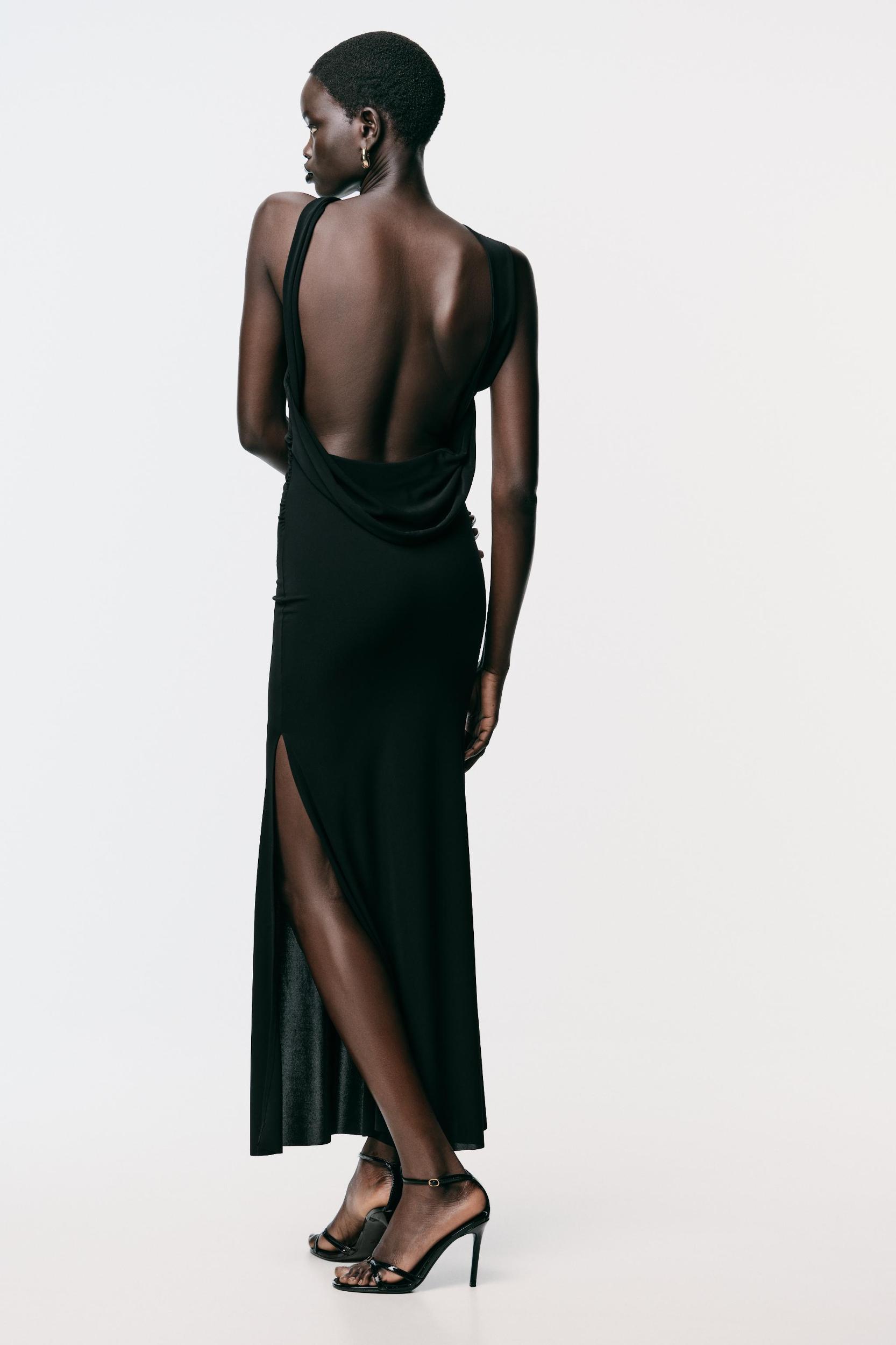 FITTED WRAP DRESS Product Image