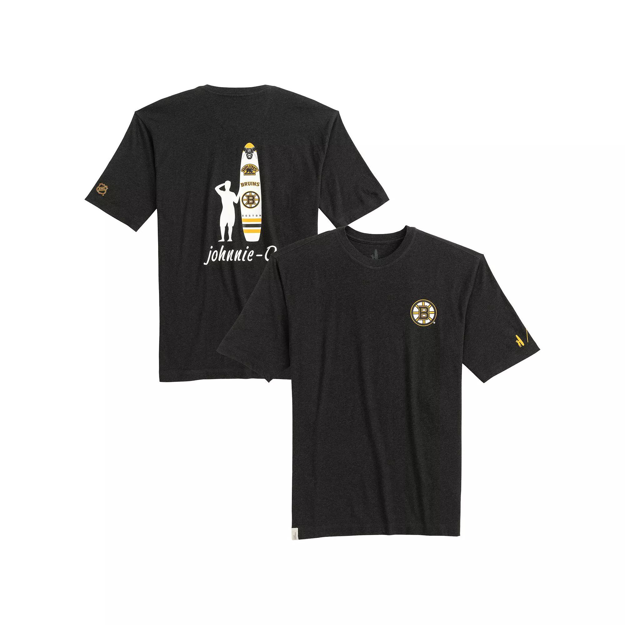 Men's johnnie-O Charcoal Boston Bruins Heathered Spencer T-Shirt,  Product Image