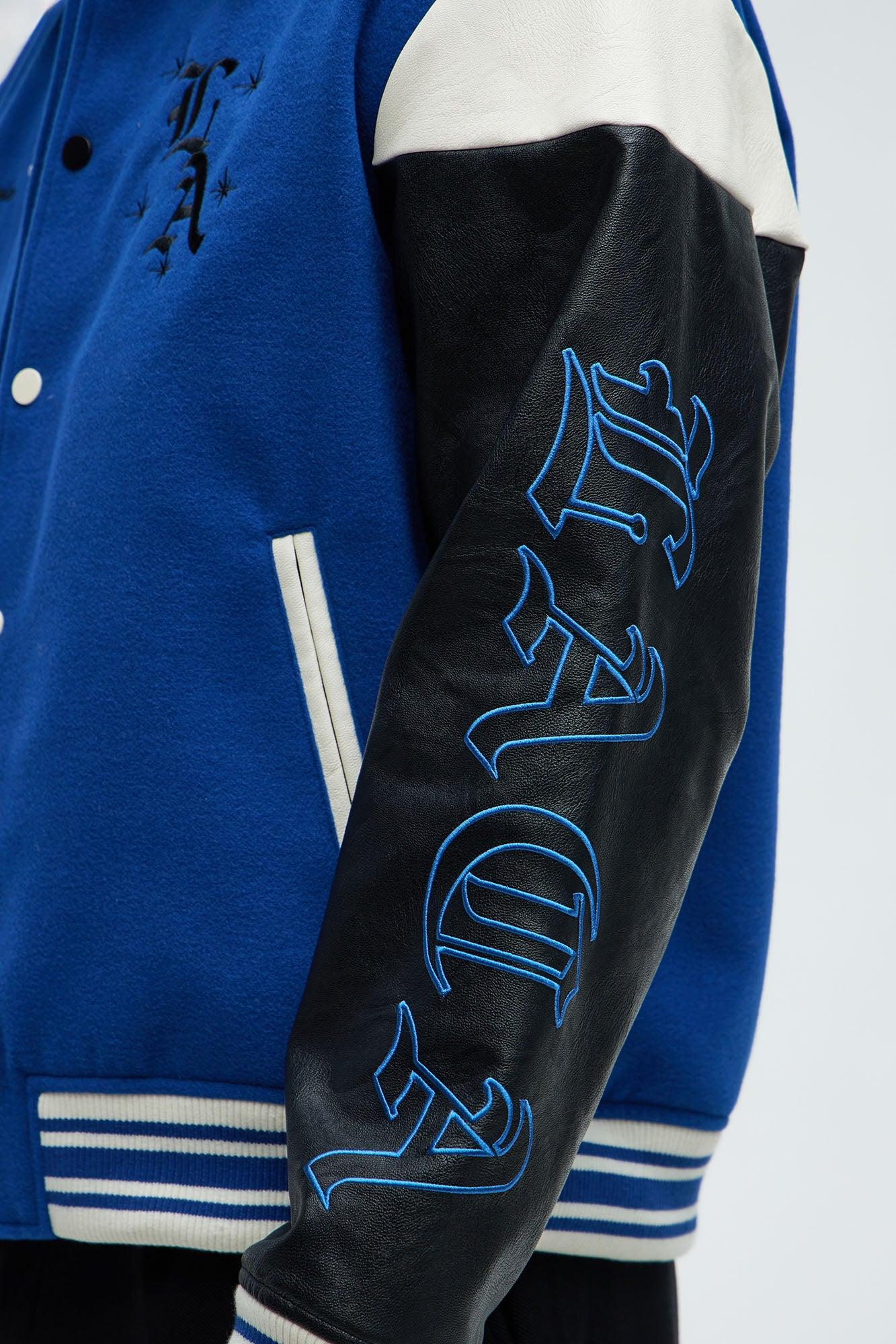 Angel Varsity Jacket - Blue Product Image