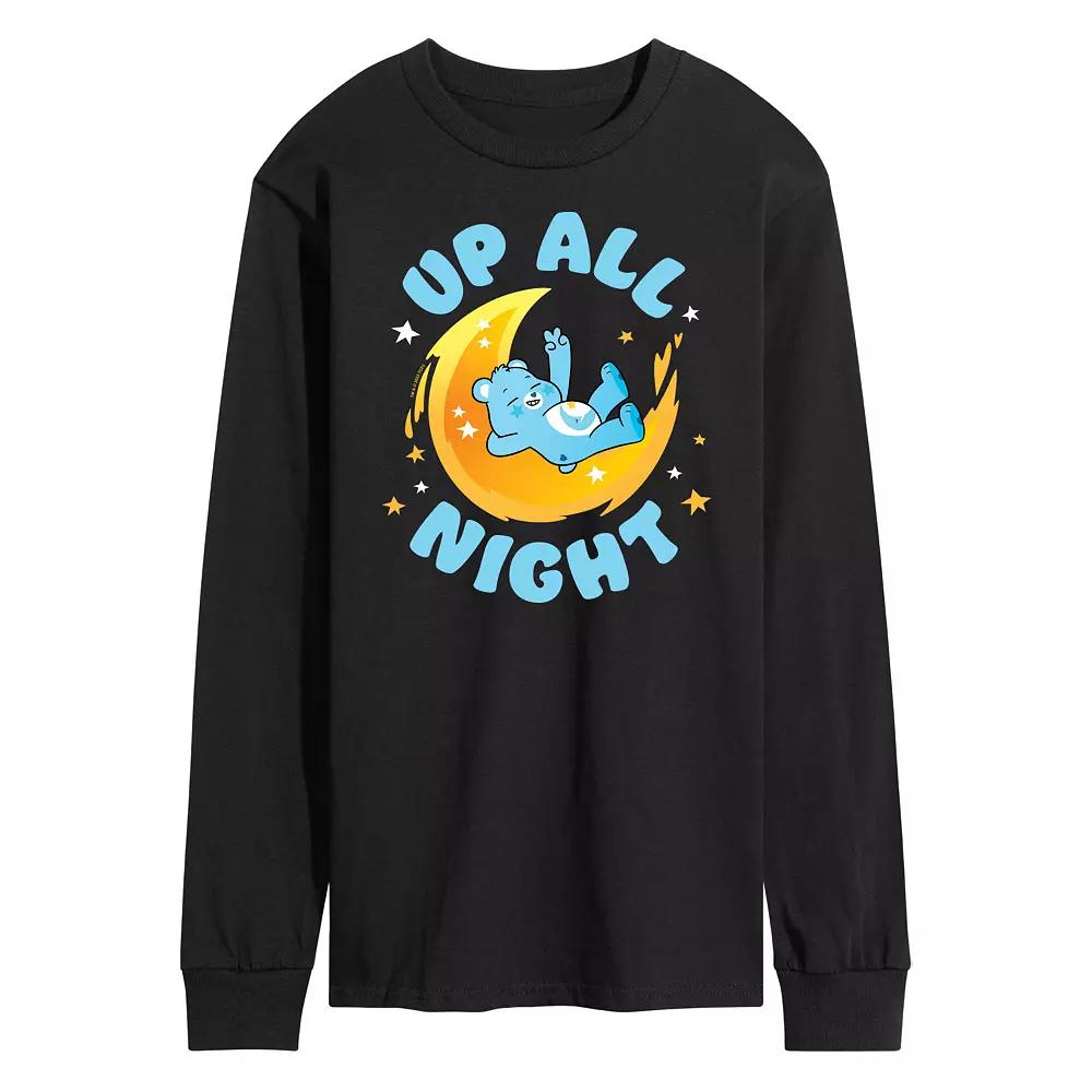 Men's Care Bears Unlock The Magic Up All Night Long Sleeve Graphic Tee,  Product Image