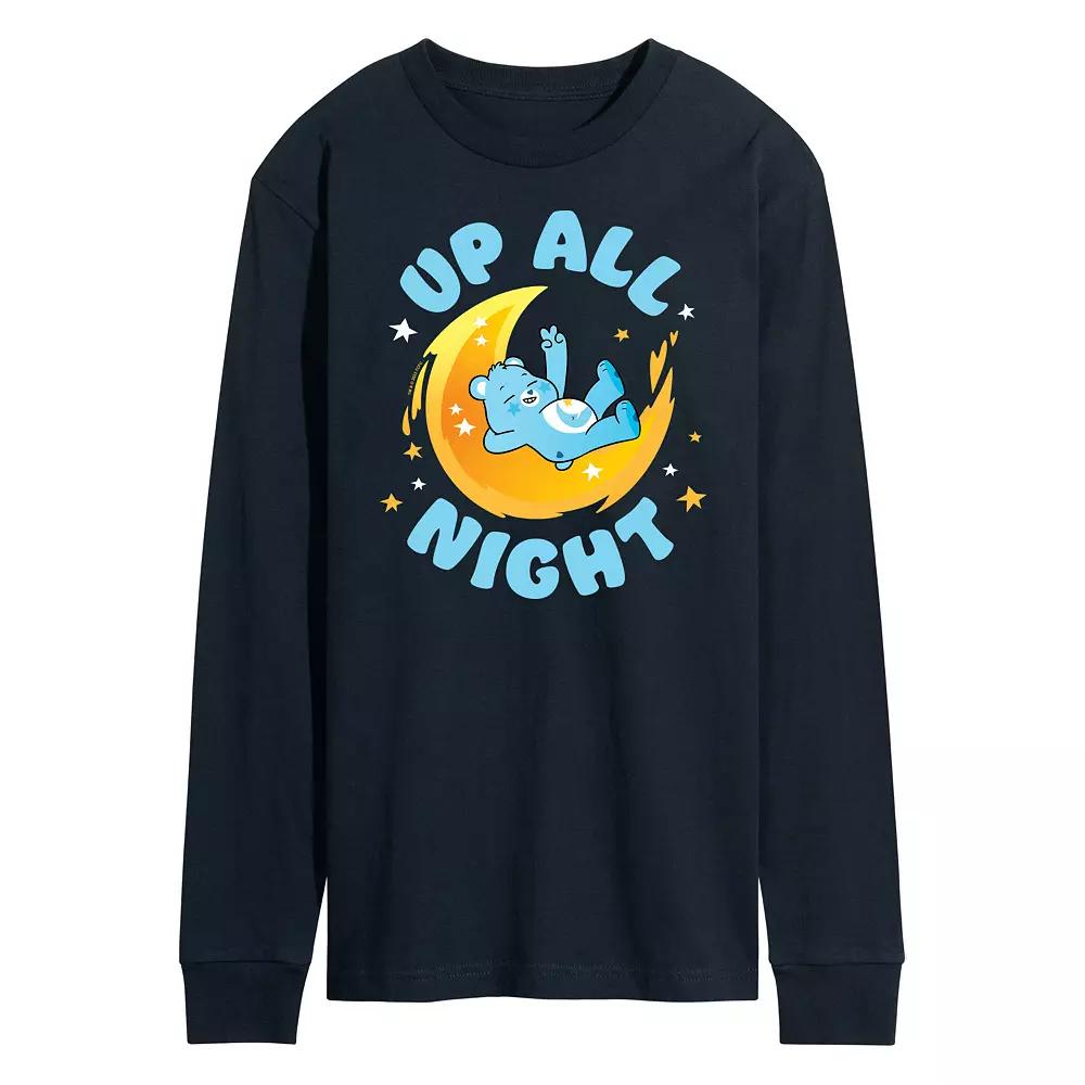 Men's Care Bears Unlock The Magic Up All Night Long Sleeve Graphic Tee,  Product Image