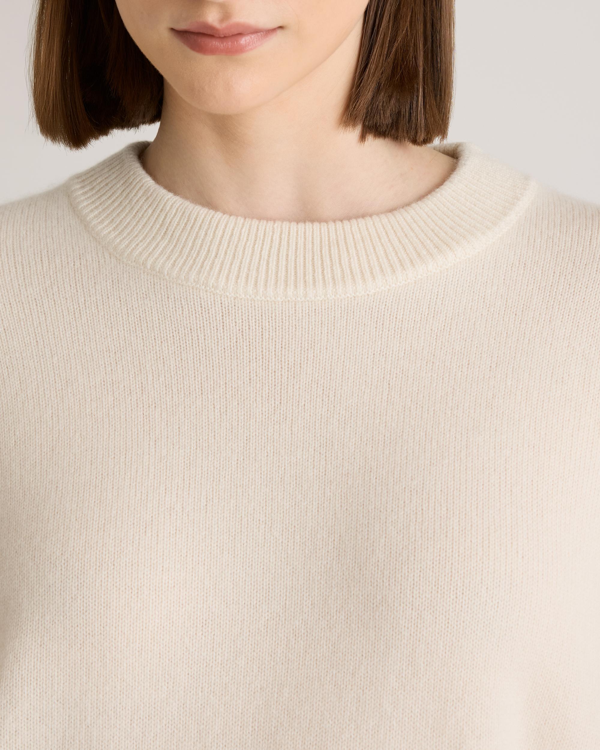 Quince | Women's Mongolian Cashmere Oversized Crewneck Sweater Product Image