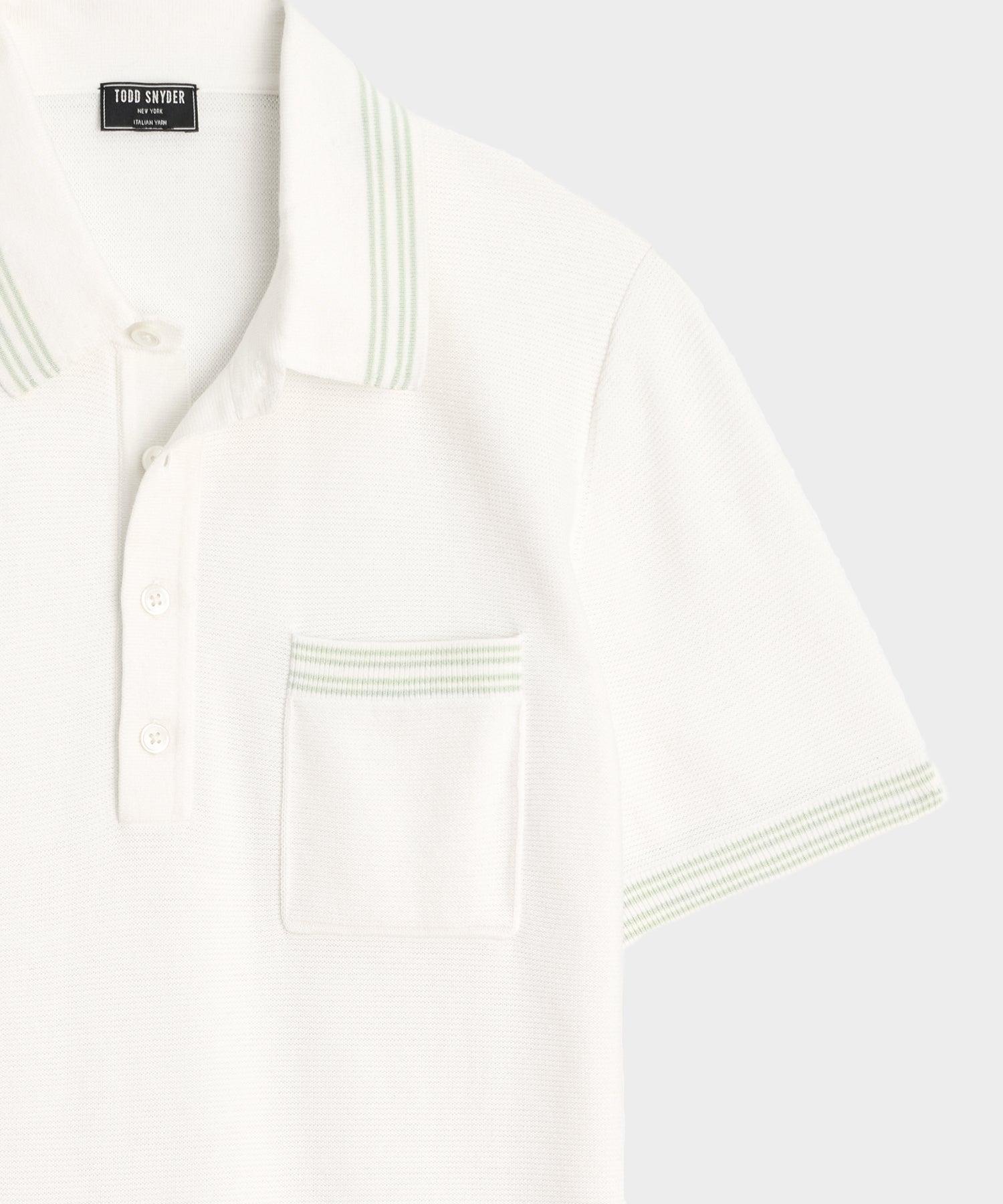 Tipped Waffle Sweater Polo Product Image